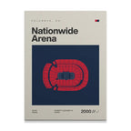 Columbus Hockey Arena Canvas Art