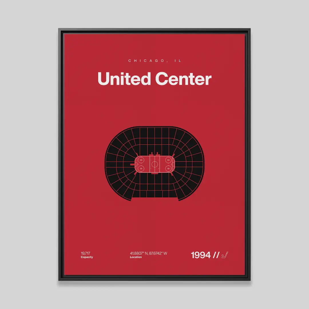 Chicago Hockey Arena Bold Canvas Art