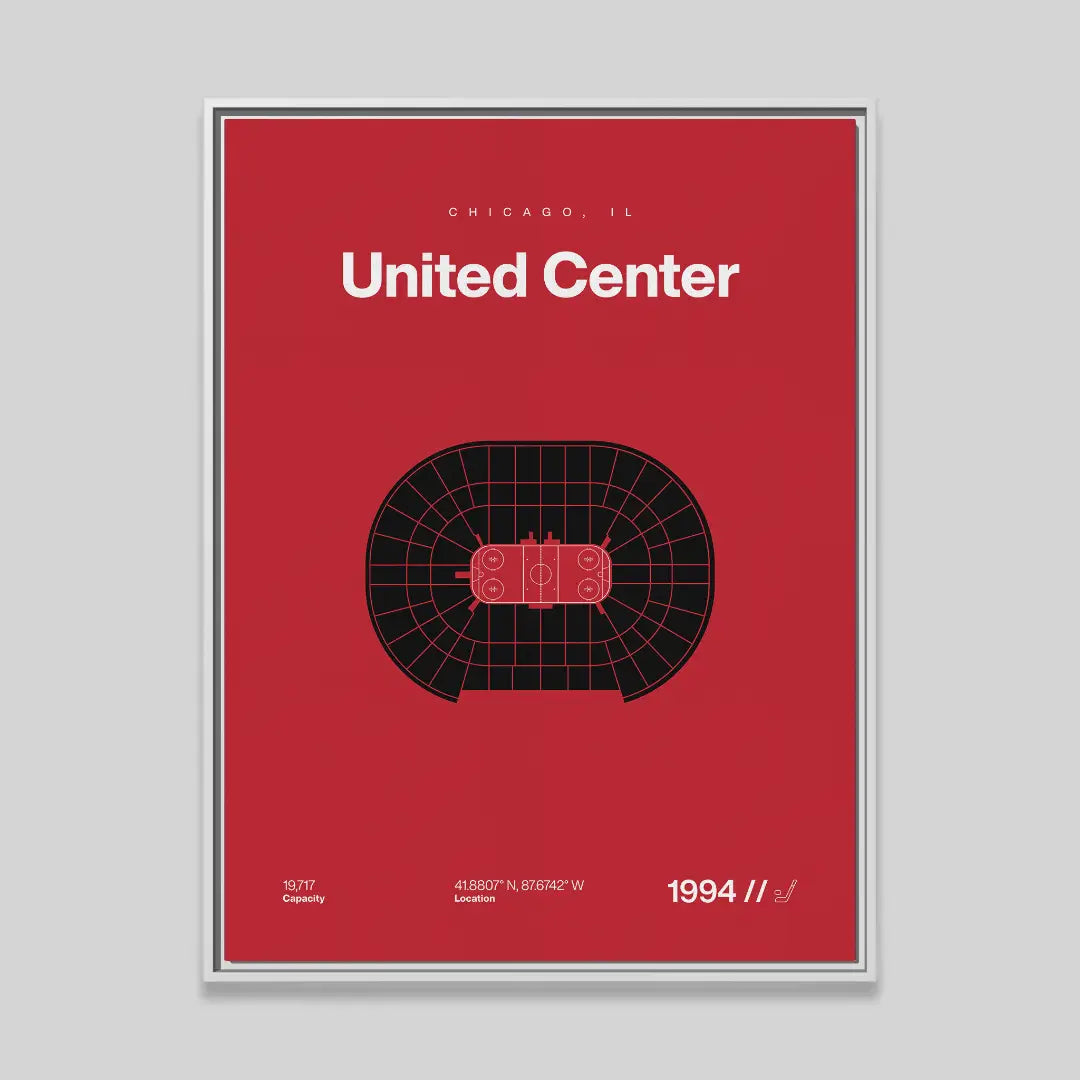 Chicago Hockey Arena Bold Canvas Art