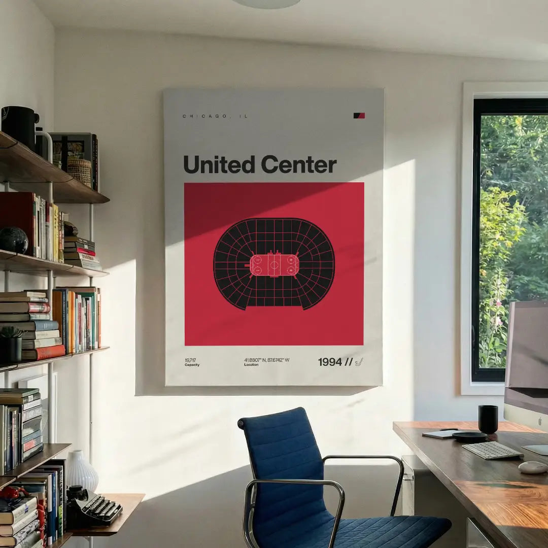 Chicago Hockey Arena Canvas Art