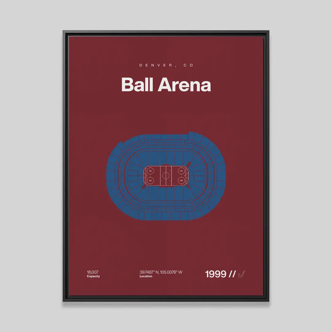 Colorado Hockey Arena Bold Canvas Art