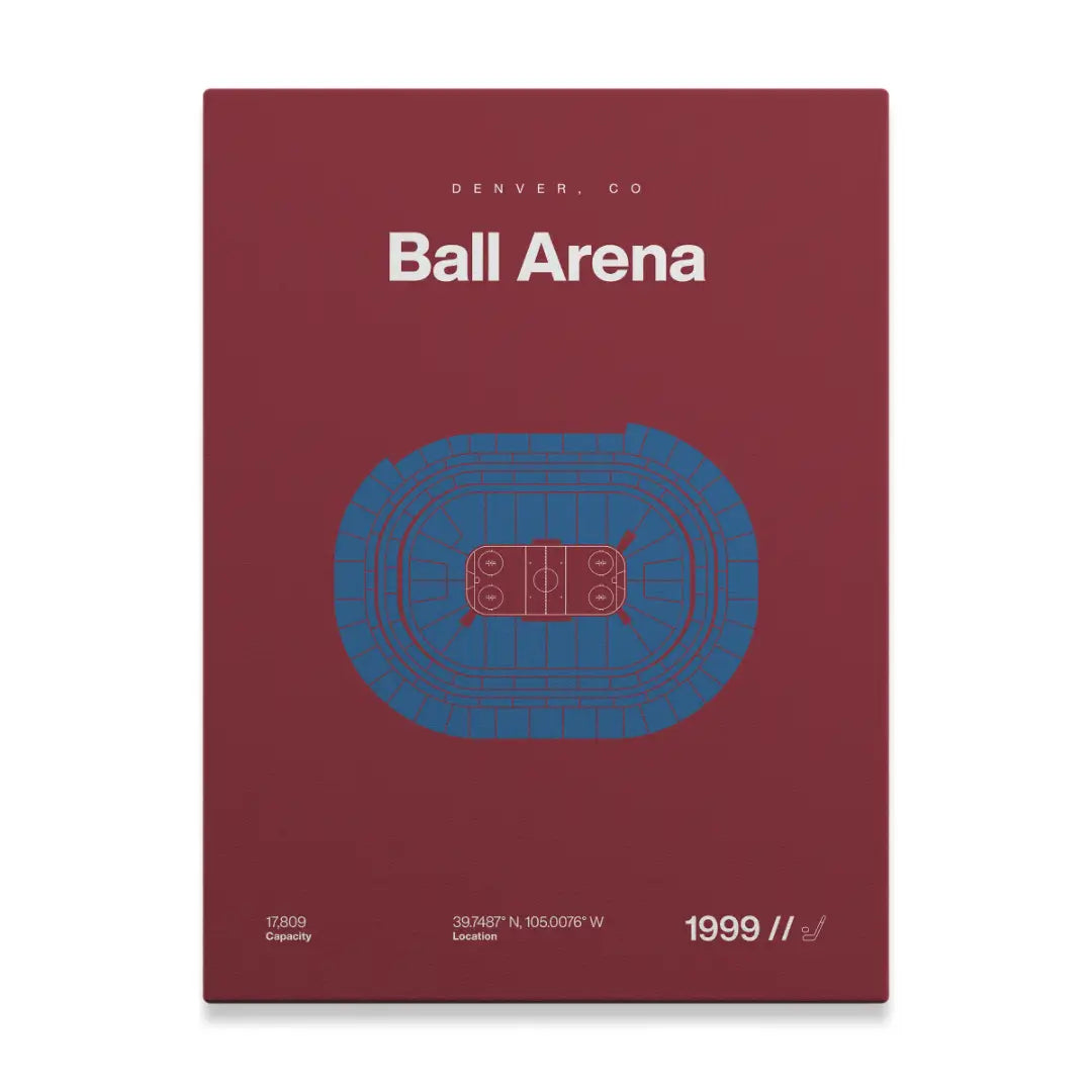 Colorado Hockey Arena Bold Canvas Art