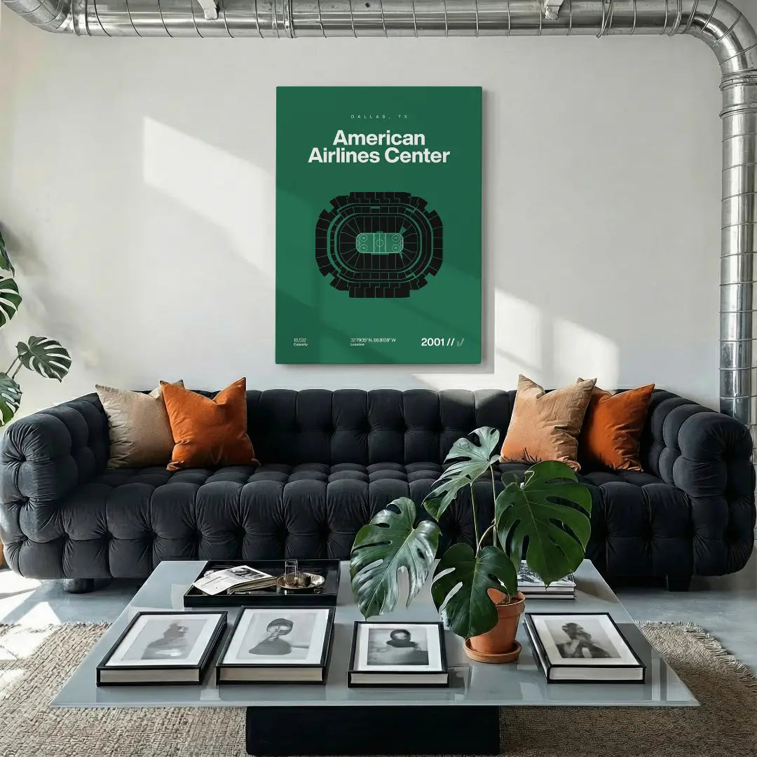 Dallas Hockey Arena Bold Canvas Art
