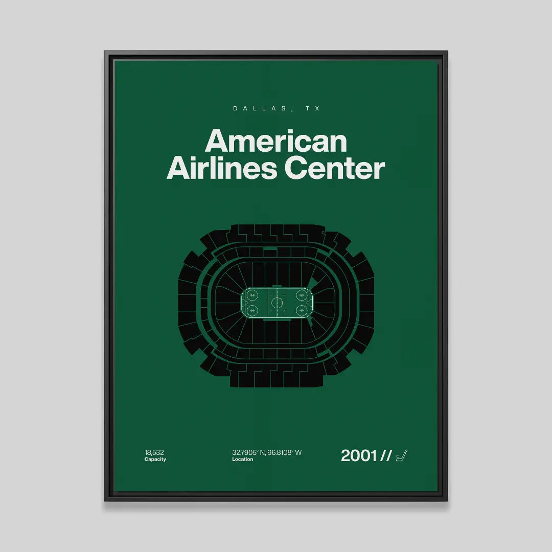 Dallas Hockey Arena Bold Canvas Art