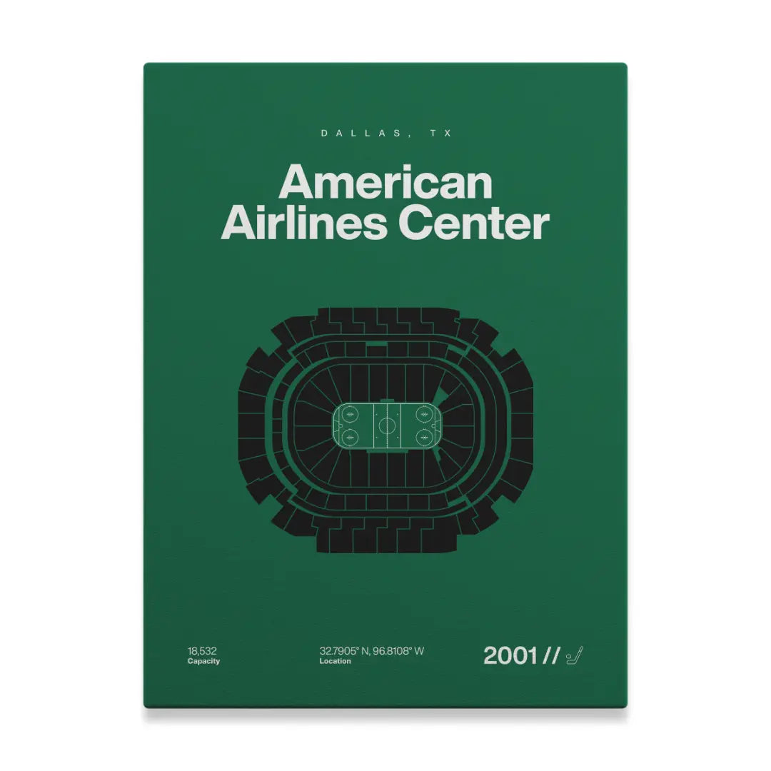 Dallas Hockey Arena Bold Canvas Art
