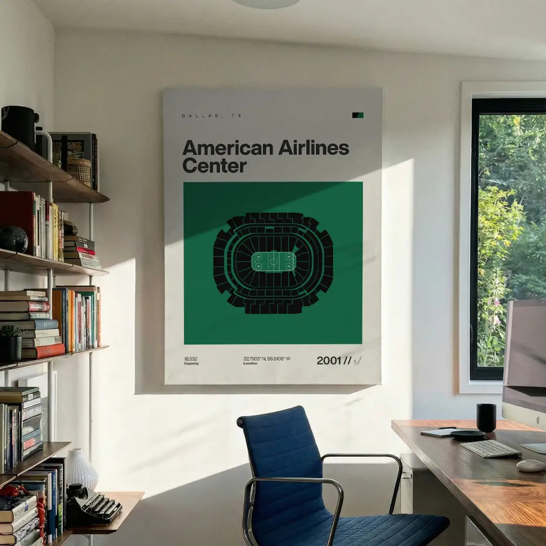 Dallas Hockey Arena Canvas Art