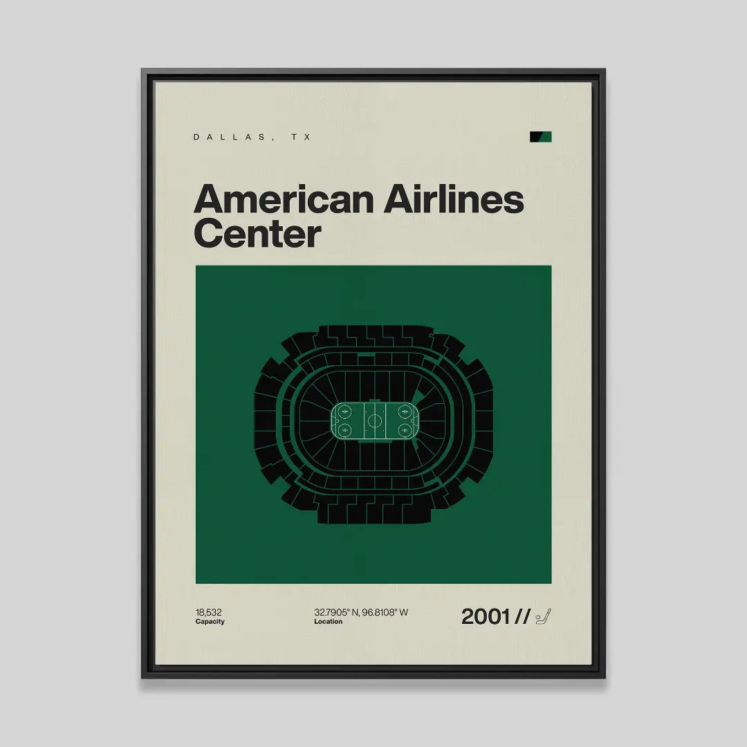 Dallas Hockey Arena Canvas Art