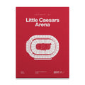 Detroit Hockey Arena Bold Canvas Art