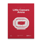Detroit Hockey Arena Bold Canvas Art