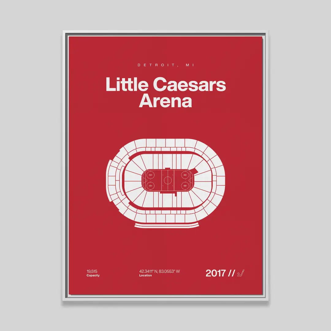 Detroit Hockey Arena Bold Canvas Art