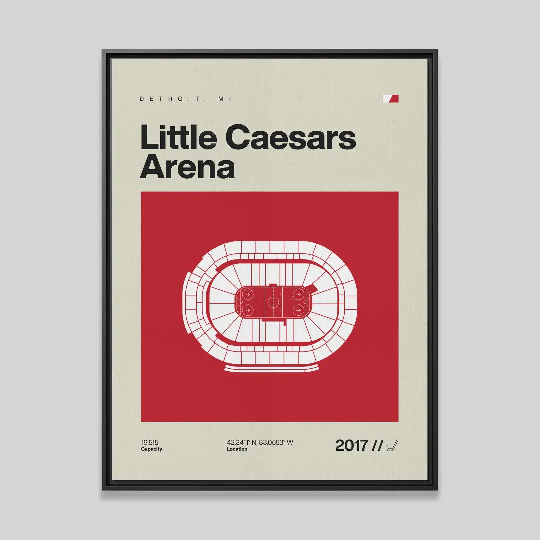 Detroit Hockey Arena Canvas Art