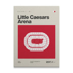 Detroit Hockey Arena Canvas Art