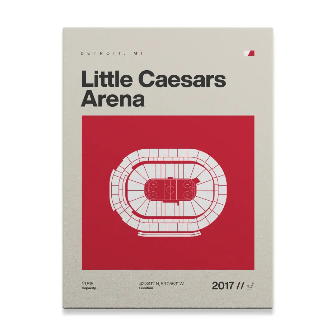 Detroit Hockey Arena Canvas Art