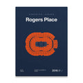 Edmonton Hockey Arena Bold Canvas Art
