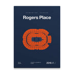 Edmonton Hockey Arena Bold Canvas Art