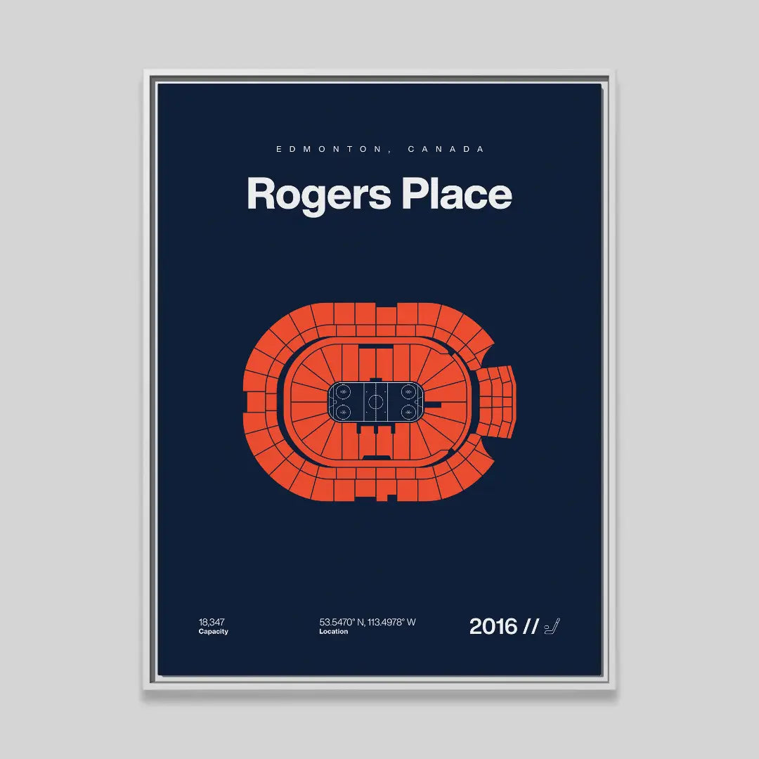 Edmonton Hockey Arena Bold Canvas Art