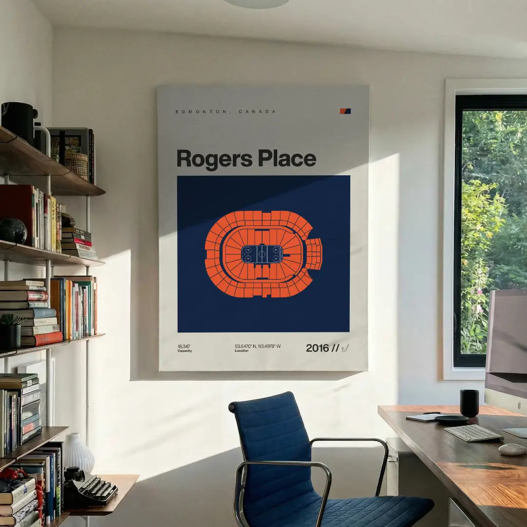 Edmonton Hockey Arena Canvas Art
