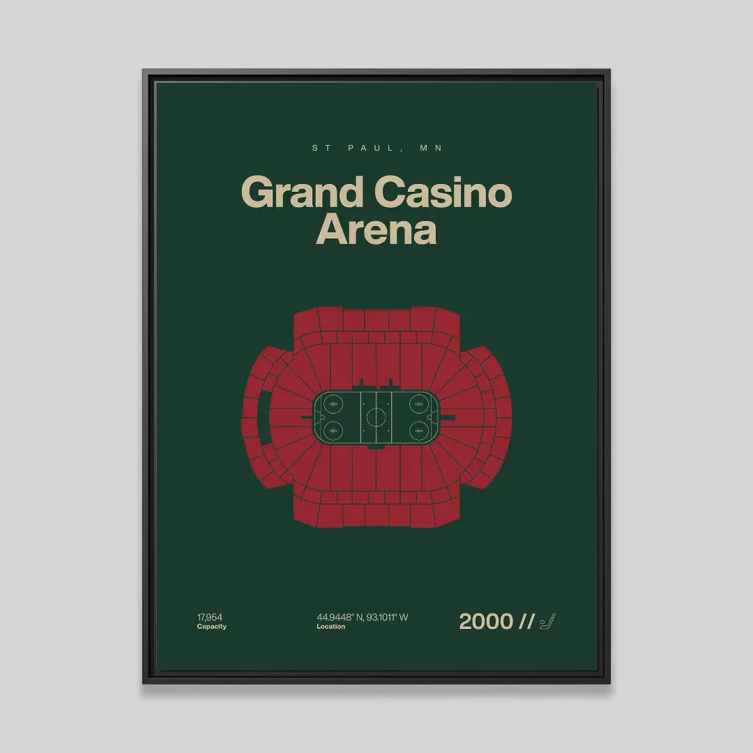 Minnesota Hockey Arena Bold Canvas Art