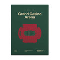 Minnesota Hockey Arena Bold Canvas Art