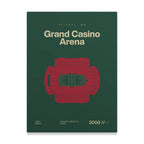 Minnesota Hockey Arena Bold Canvas Art