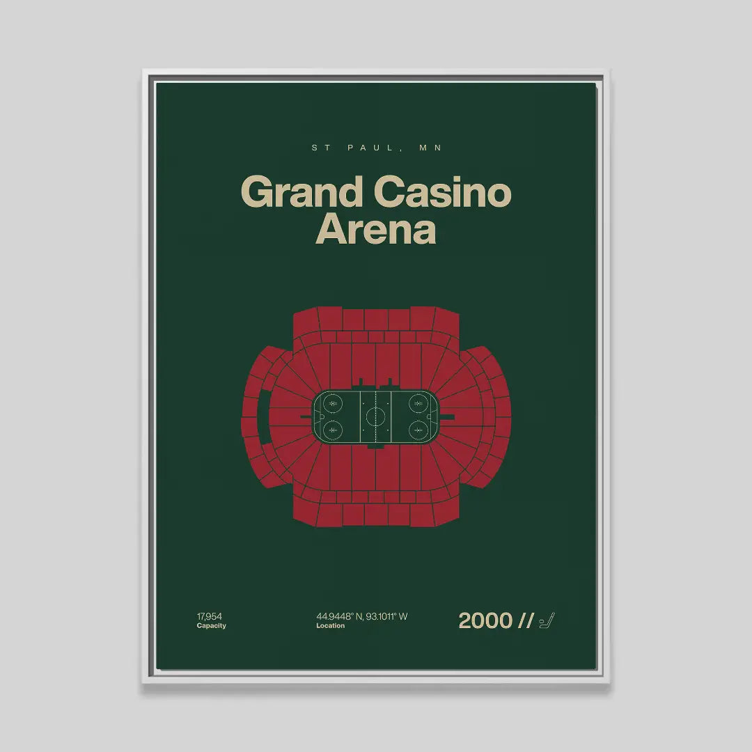 Minnesota Hockey Arena Bold Canvas Art