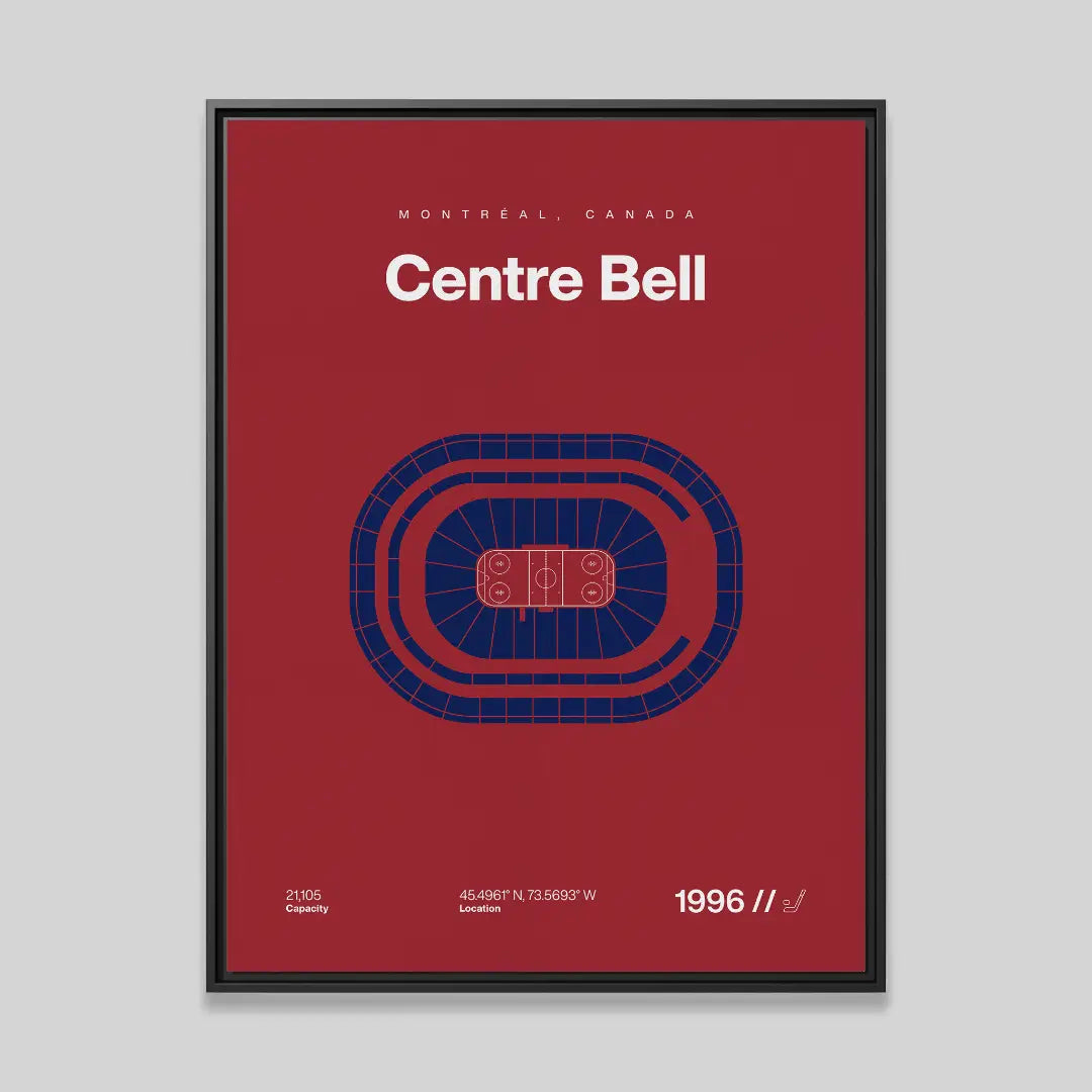 Montreal Hockey Arena Bold Canvas Art