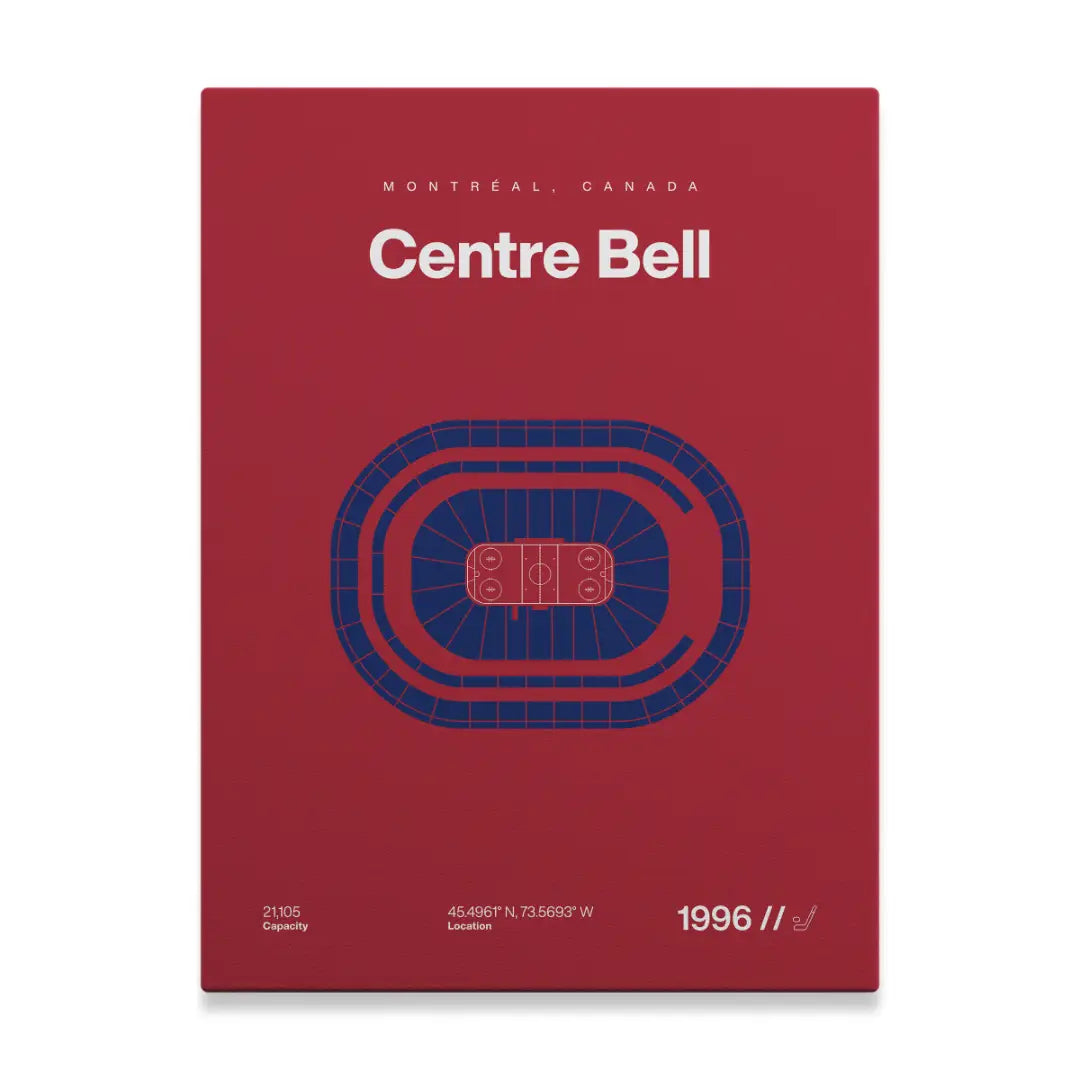 Montreal Hockey Arena Bold Canvas Art