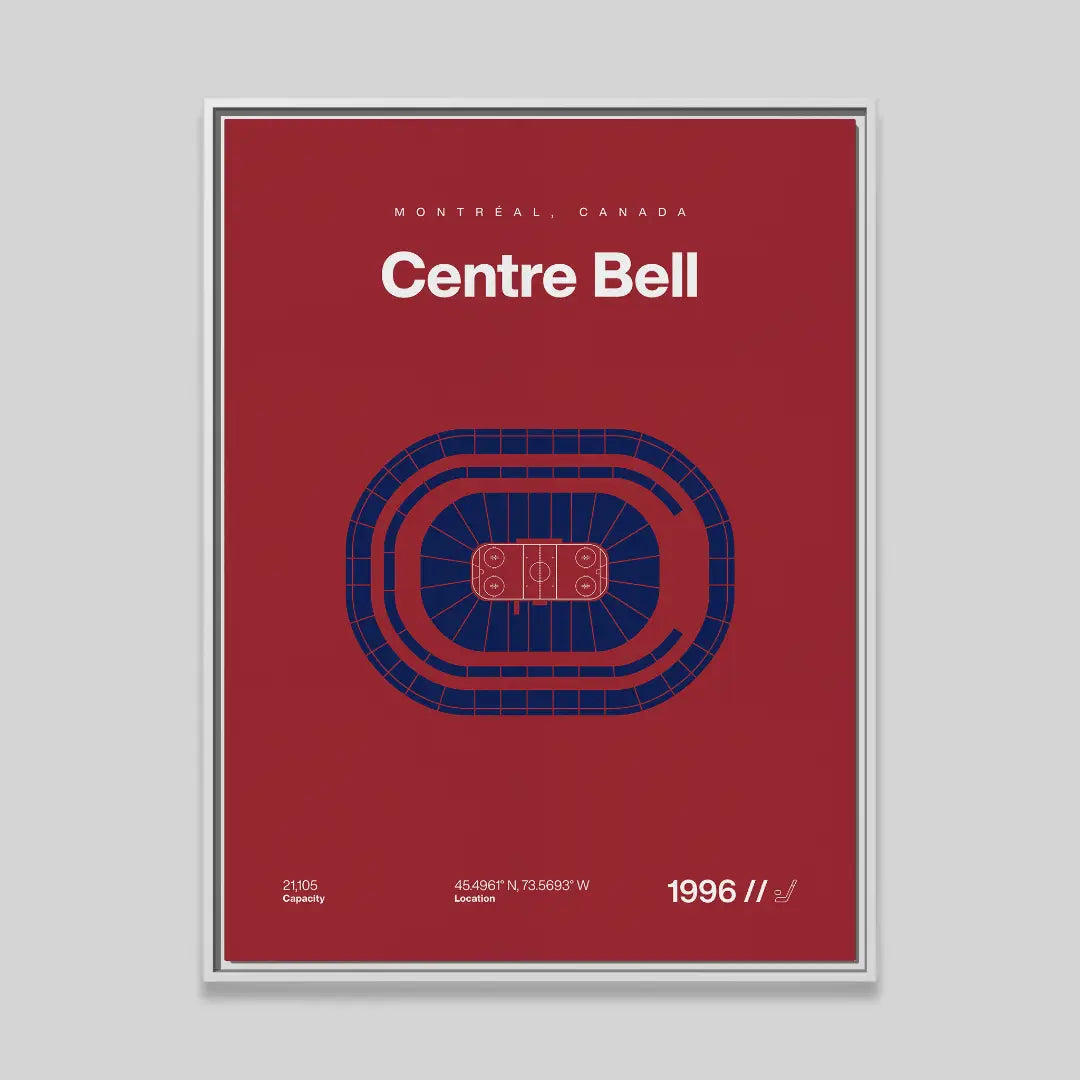 Montreal Hockey Arena Bold Canvas Art