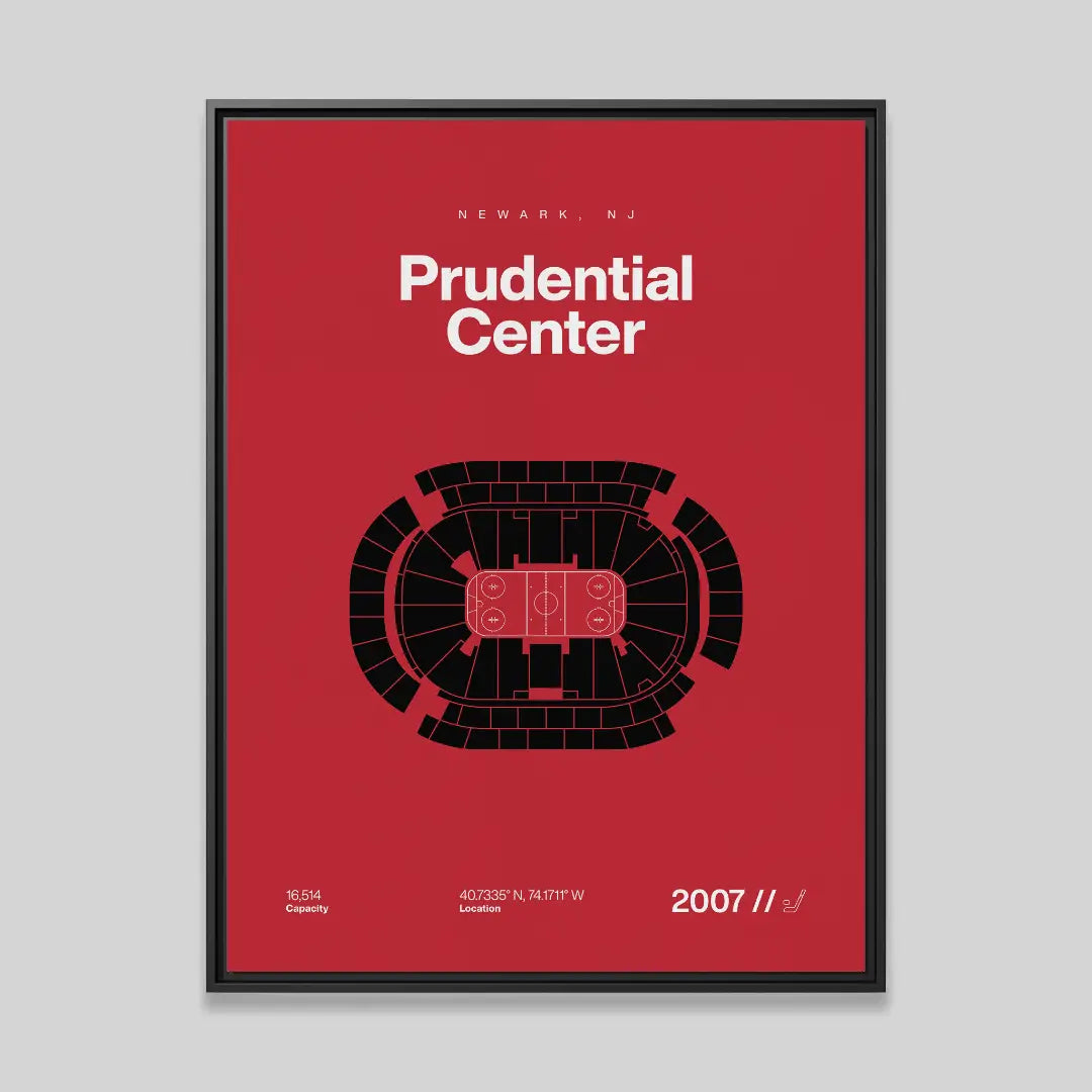 New Jersey Hockey Arena Bold Canvas Art