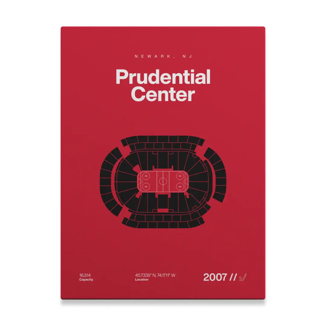 New Jersey Hockey Arena Bold Canvas Art