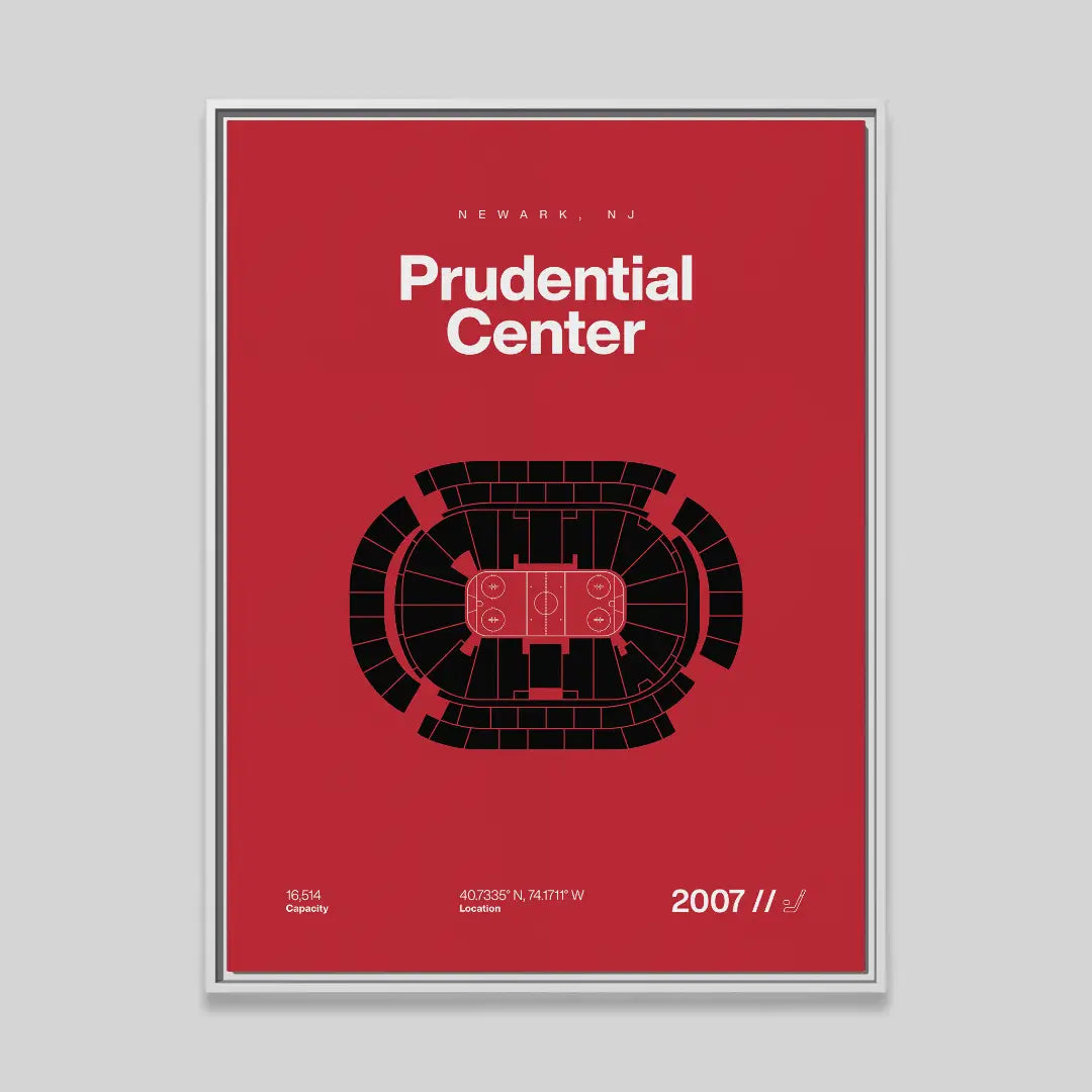 New Jersey Hockey Arena Bold Canvas Art