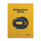 Nashville Hockey Arena Bold Canvas Art