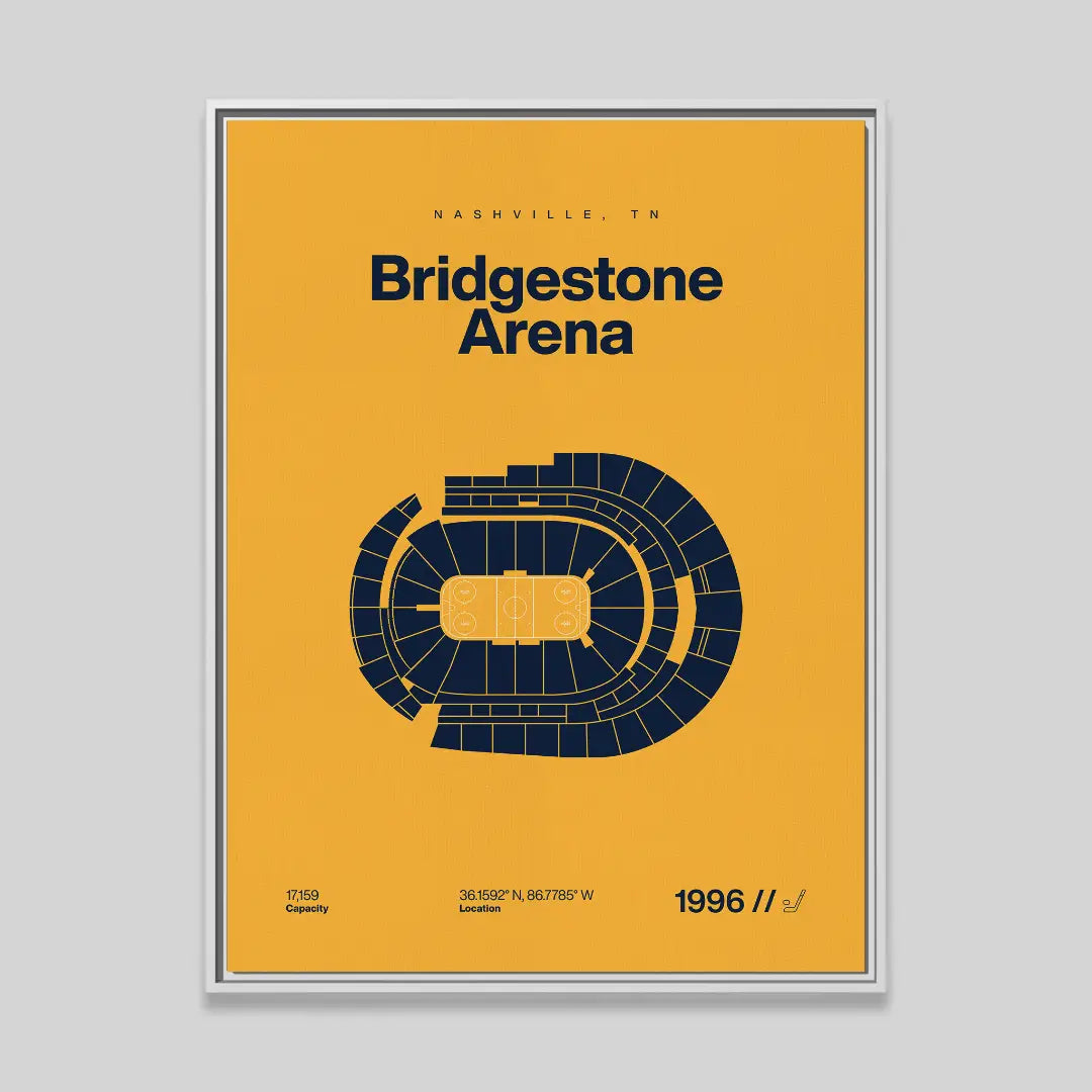 Nashville Hockey Arena Bold Canvas Art