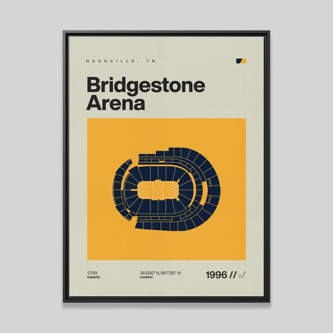 Nashville Hockey Arena Canvas Art