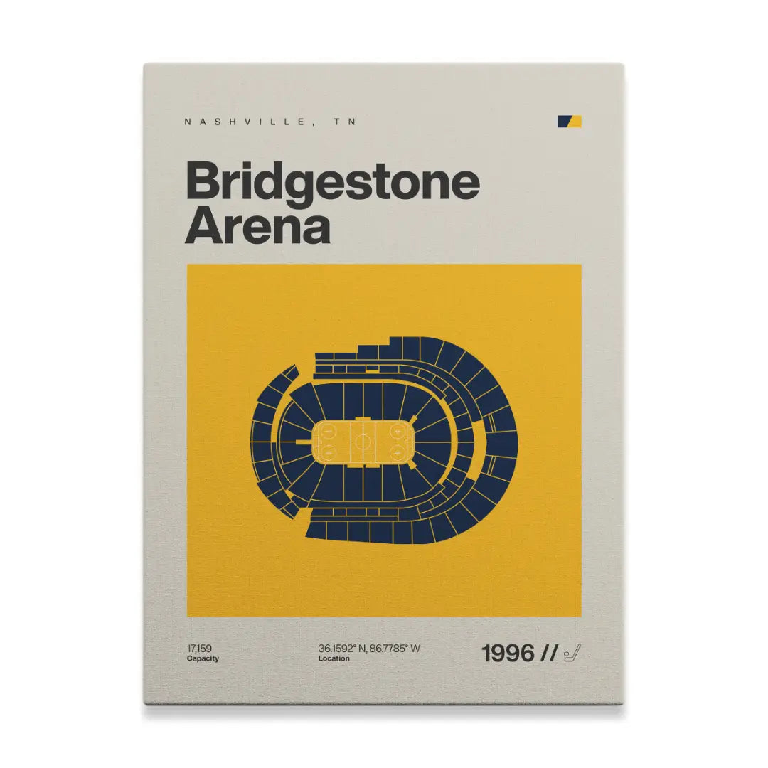 Nashville Hockey Arena Canvas Art