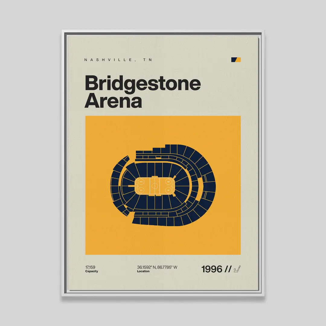 Nashville Hockey Arena Canvas Art