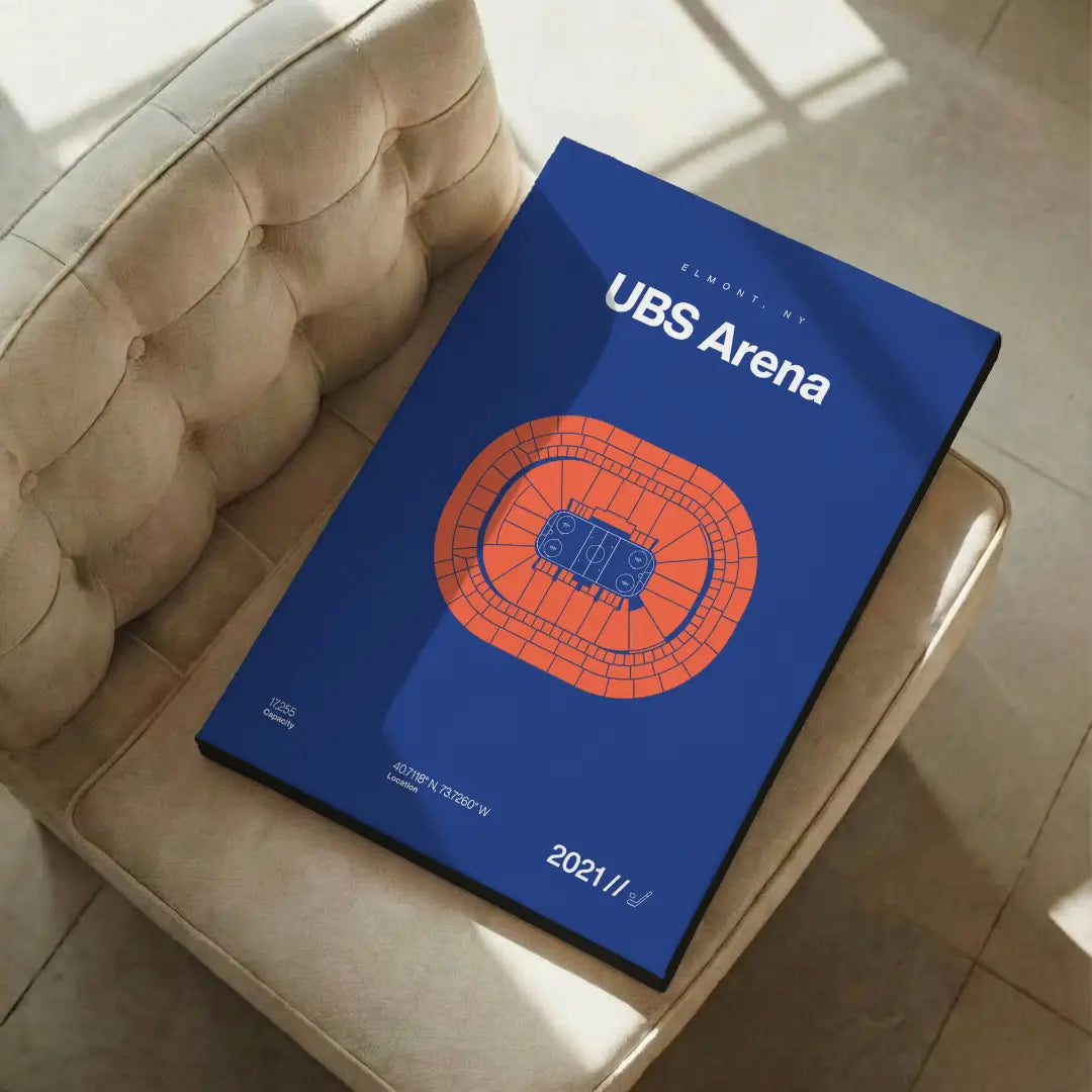 NY Hockey Arena Bold Canvas Art