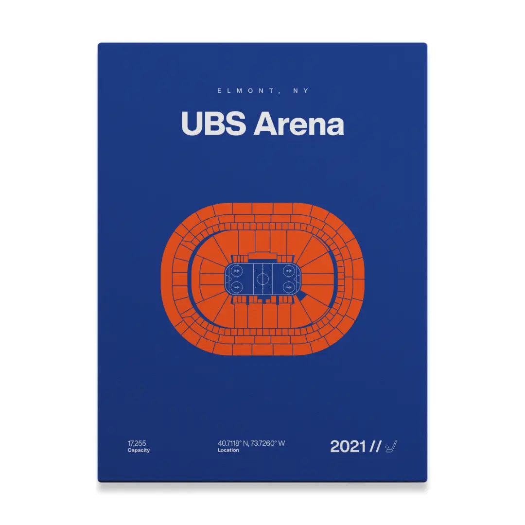 NY Hockey Arena Bold Canvas Art
