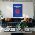 New York Hockey Arena Bold Canvas Art