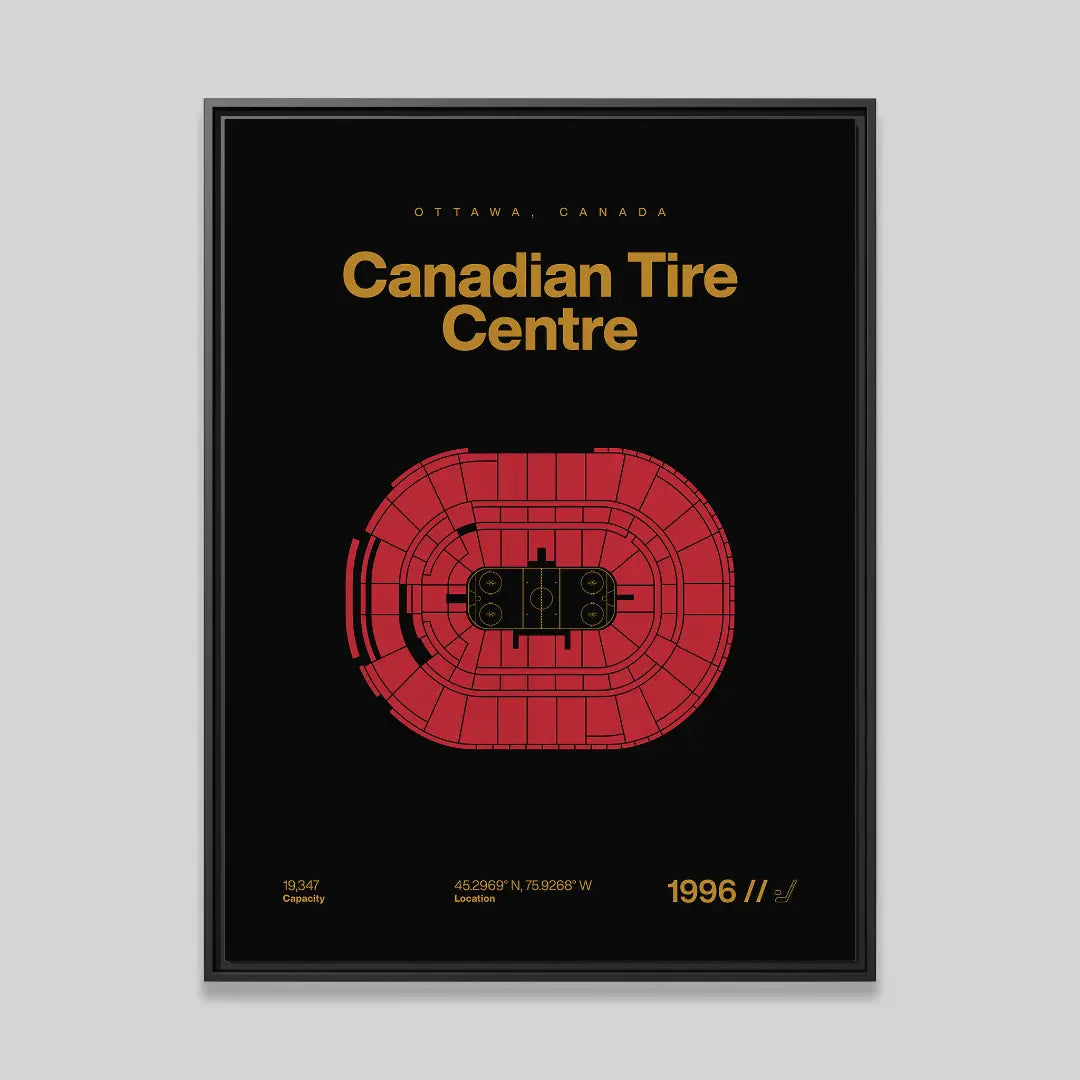 Ottawa Hockey Arena Bold Canvas Art