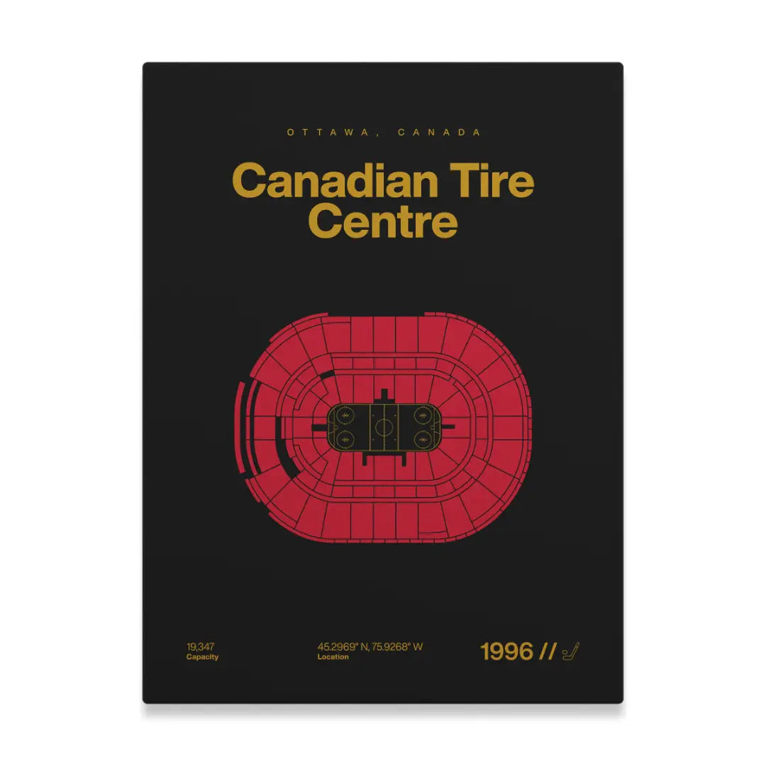 Ottawa Hockey Arena Bold Canvas Art