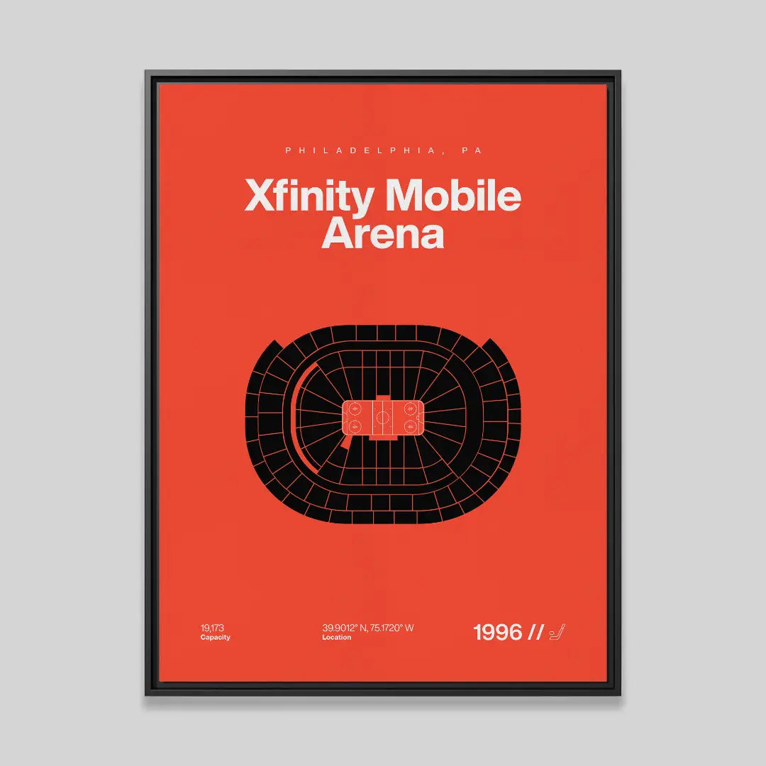 Philadelphia Hockey Arena Bold Canvas Art