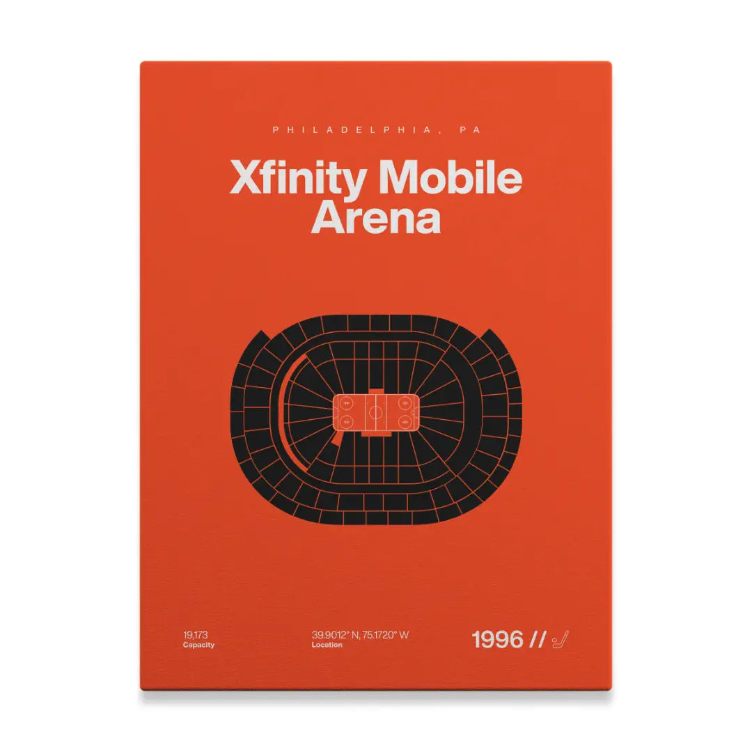 Philadelphia Hockey Arena Bold Canvas Art