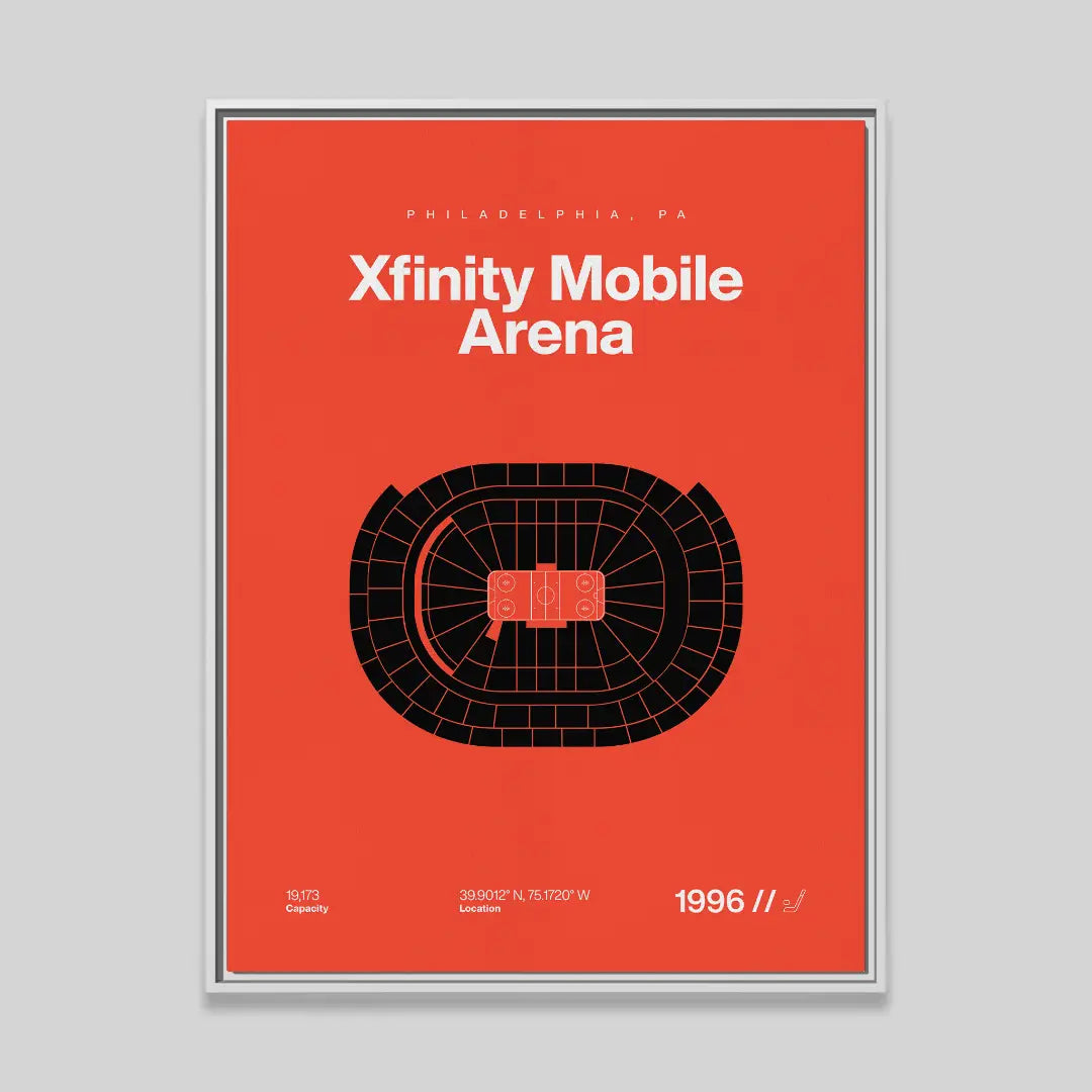 Philadelphia Hockey Arena Bold Canvas Art