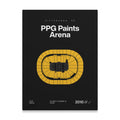 Pittsburgh Hockey Arena Bold Canvas Art