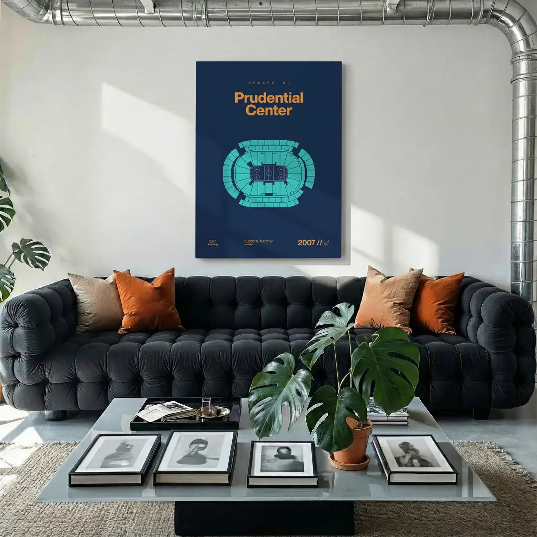 New York Women's Hockey Arena Bold Canvas Art
