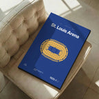 St. Louis Hockey Retro Arena Bold Canvas Art