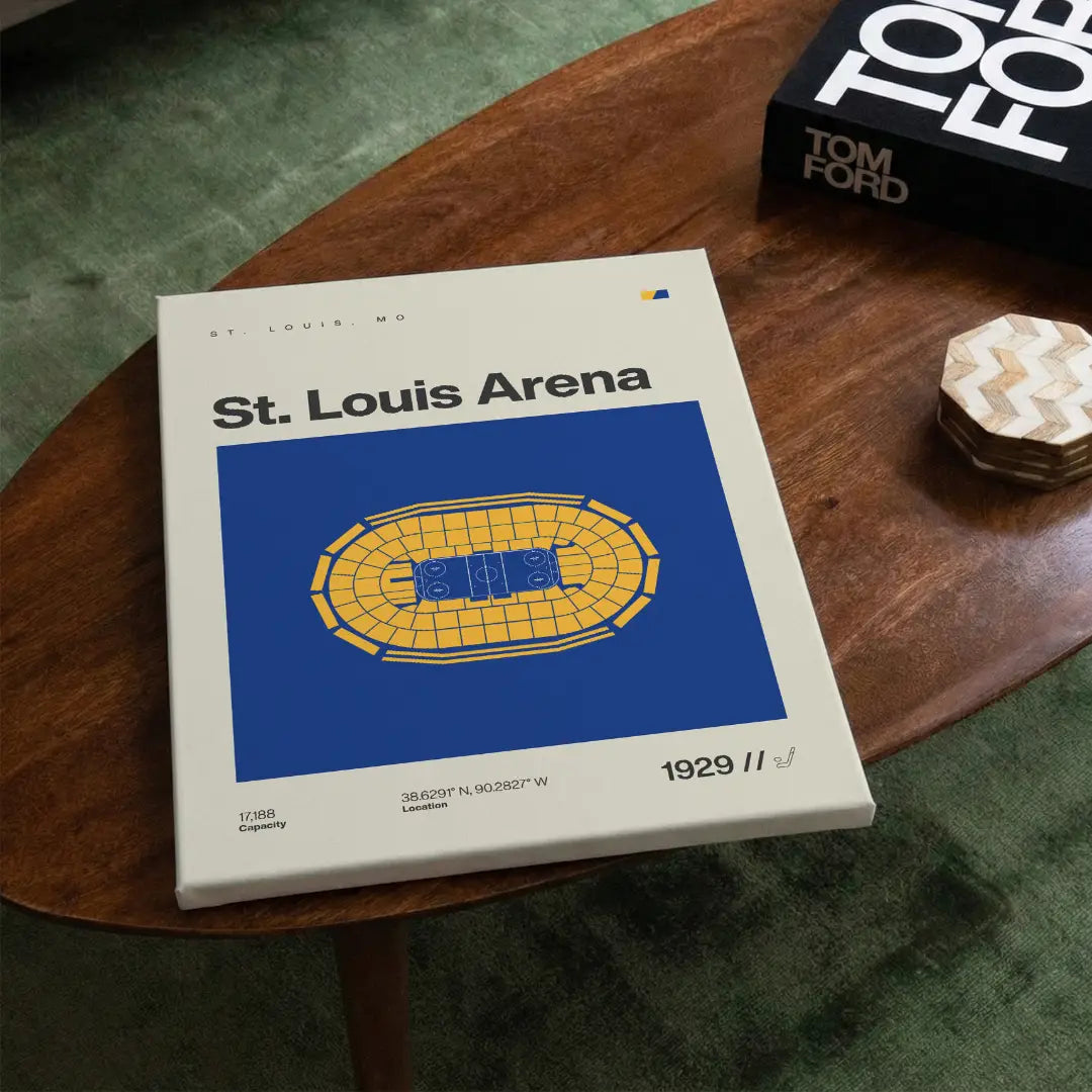 St. Louis Hockey Retro Arena Canvas Art