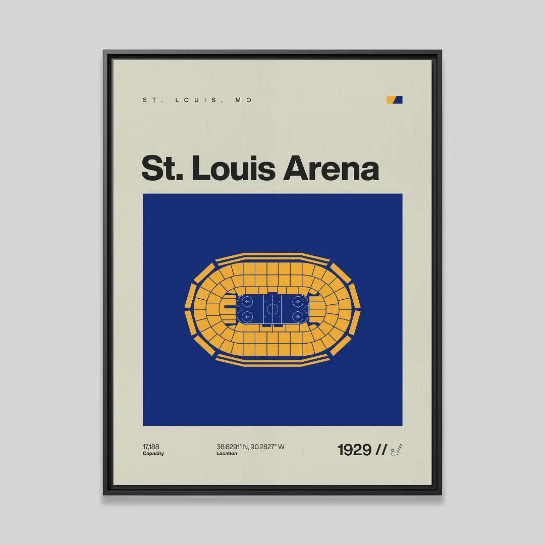 St. Louis Hockey Retro Arena Canvas Art