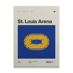 St. Louis Hockey Retro Arena Canvas Art